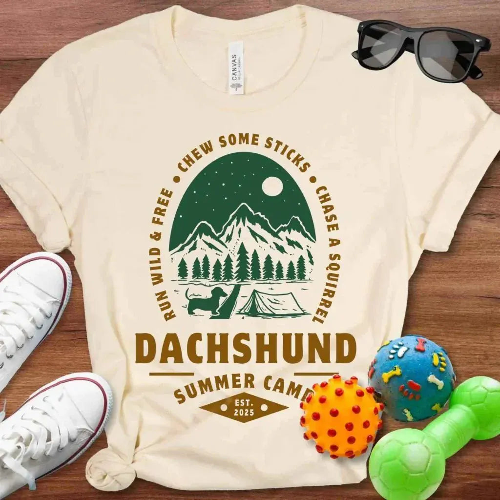 Dachshund Summer Camp Shirt - The Pawsitive Initiative