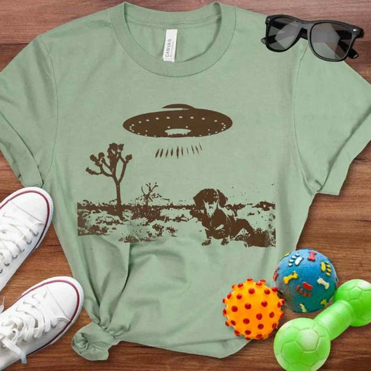 Dachshund UFO Shirt - The Pawsitive Initiative