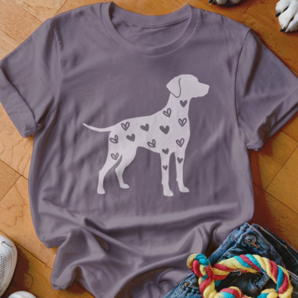 Dalmatian Hearts Shirt - The Pawsitive Initiative
