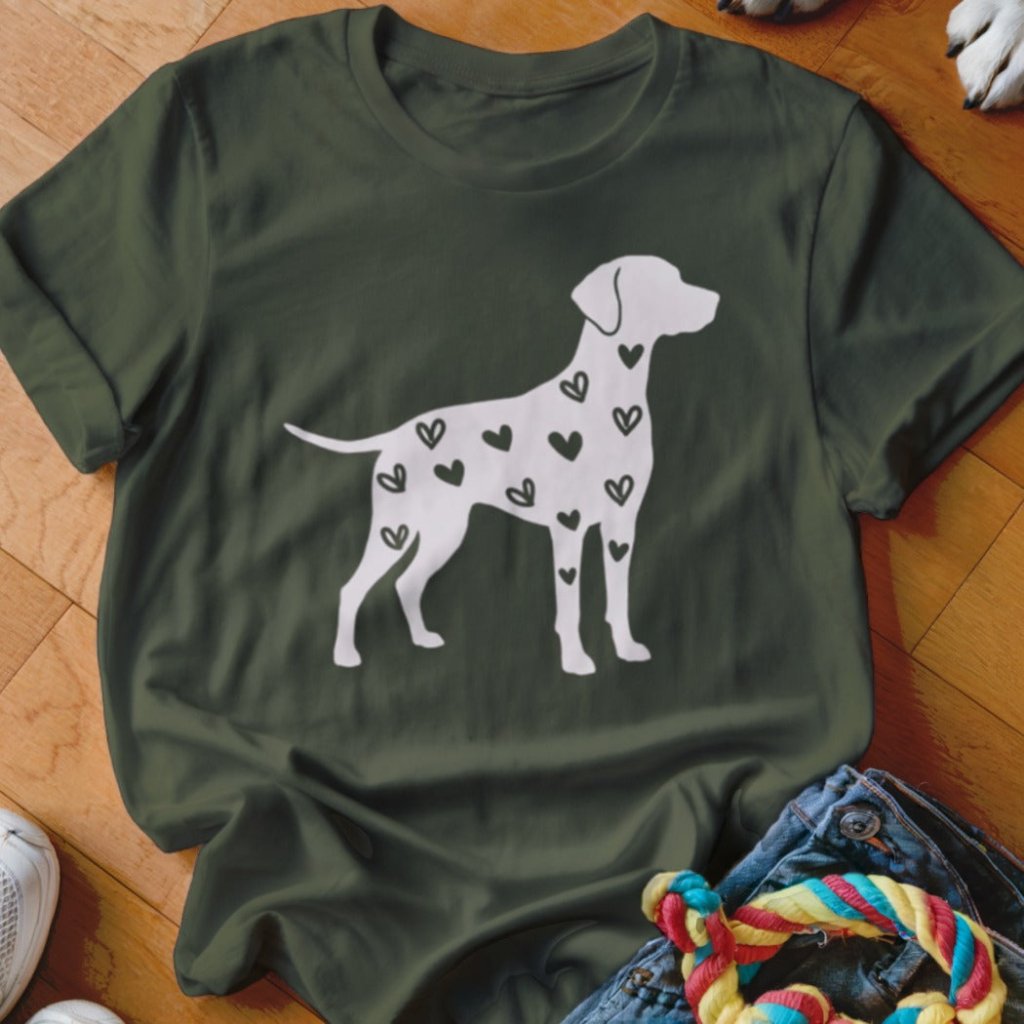 Dalmatian Hearts Shirt - The Pawsitive Initiative