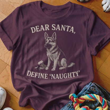 Dear Santa Define Naughty Shirt - The Pawsitive Initiative