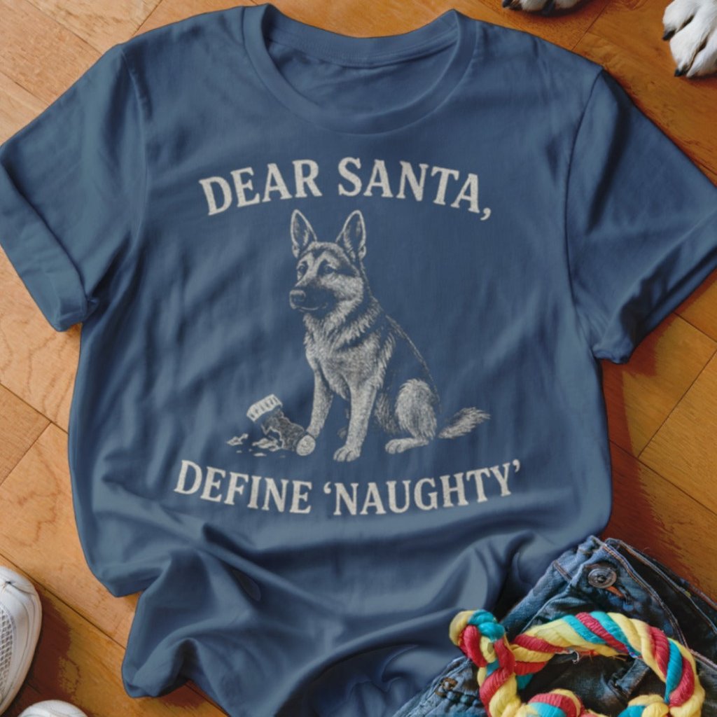 Dear Santa Define Naughty Shirt - The Pawsitive Initiative