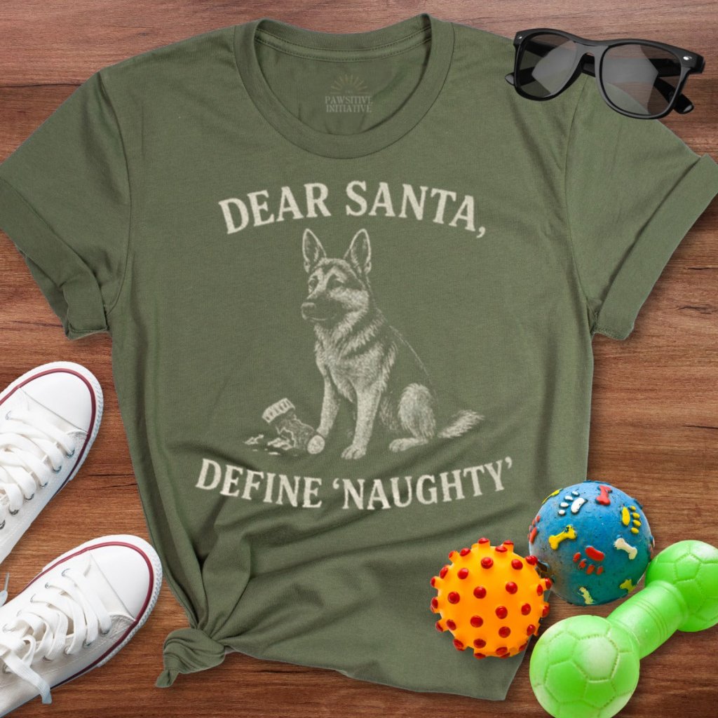 Dear Santa Define Naughty Shirt - The Pawsitive Initiative