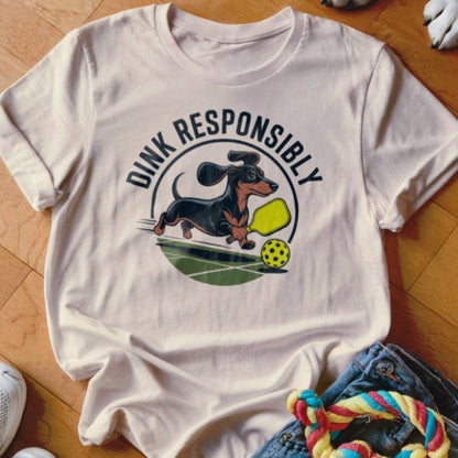 Dink Responsibly Doxie Shirt - The Pawsitive Initiative