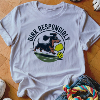 Dink Responsibly Doxie Shirt - The Pawsitive Initiative