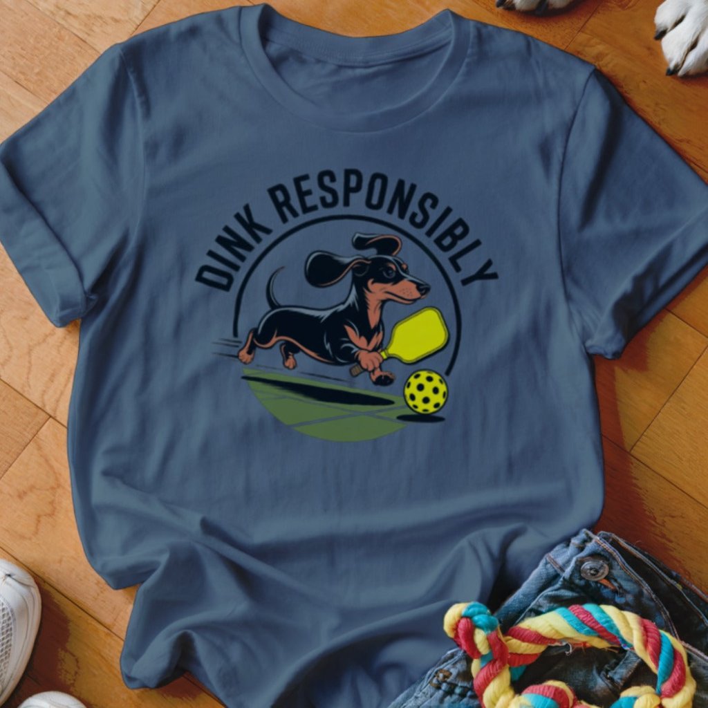 Dink Responsibly Doxie Shirt - The Pawsitive Initiative