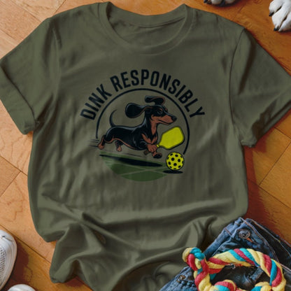 Dink Responsibly Doxie Shirt - The Pawsitive Initiative