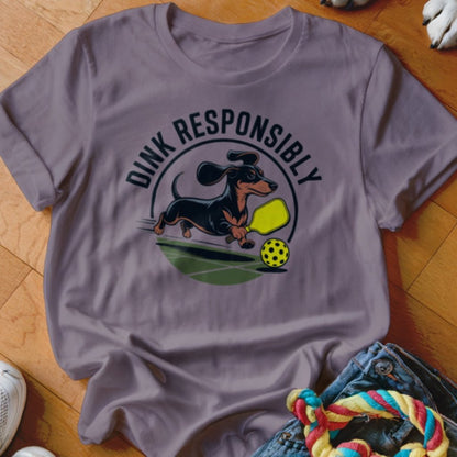 Dink Responsibly Doxie Shirt - The Pawsitive Initiative