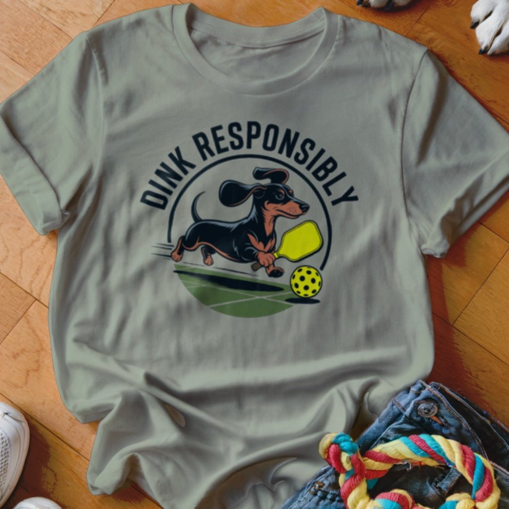 Dink Responsibly Doxie Shirt - The Pawsitive Initiative