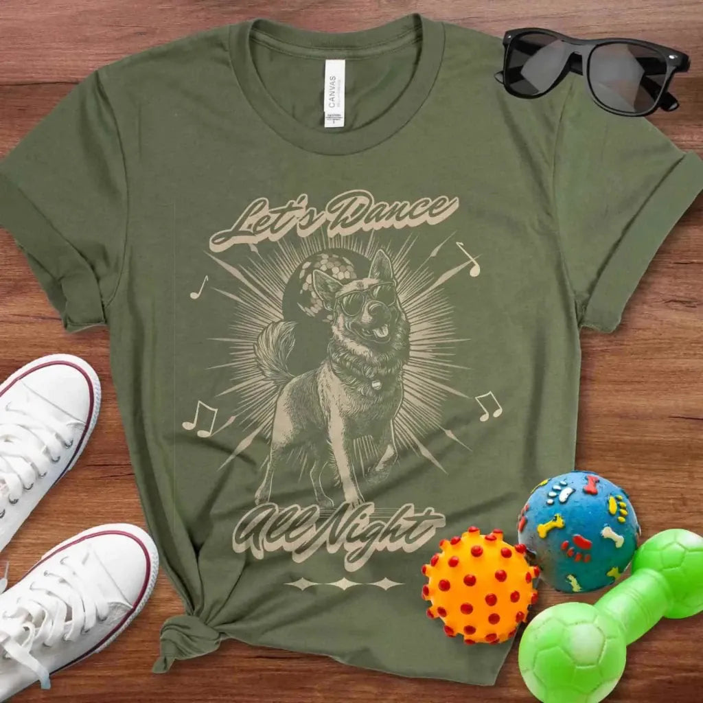 Disco Shepherd Shirt - The Pawsitive Initiative