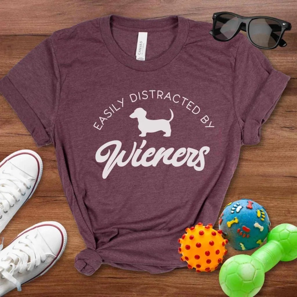 Distracted by Wieners Shirt - The Pawsitive Initiative