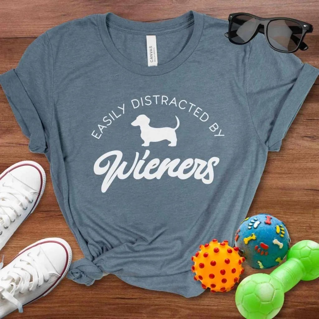 Distracted by Wieners Shirt - The Pawsitive Initiative