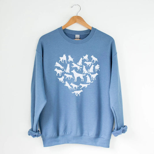 Dog Heart Sweatshirt - The Pawsitive Initiative