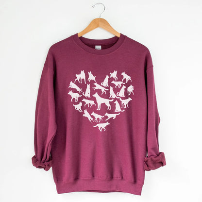 Dog Heart Sweatshirt - The Pawsitive Initiative