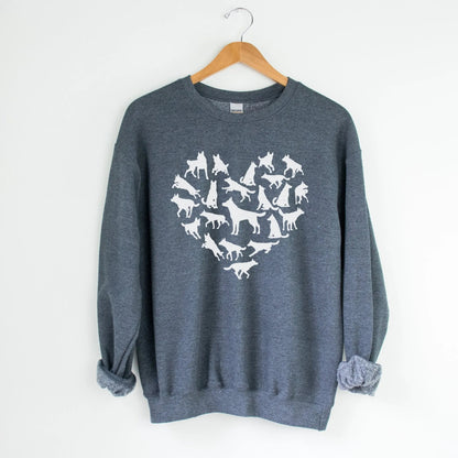 Dog Heart Sweatshirt - The Pawsitive Initiative