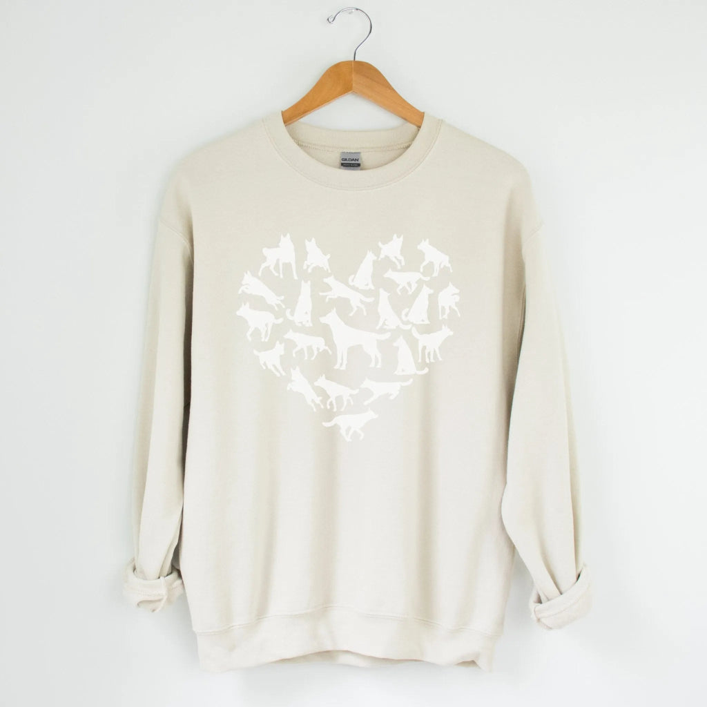 Dog Heart Sweatshirt - The Pawsitive Initiative