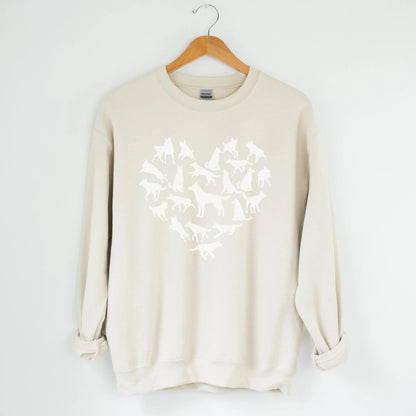 Dog Heart Sweatshirt - The Pawsitive Initiative