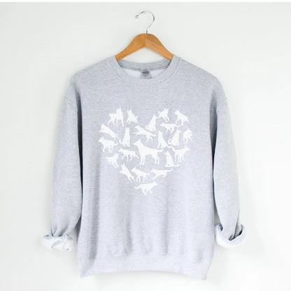 Dog Heart Sweatshirt - The Pawsitive Initiative
