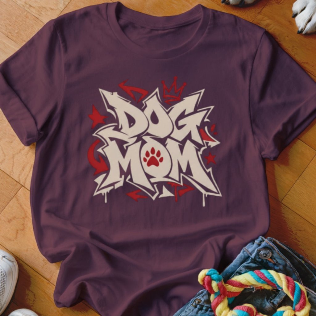 Dog Mom Graffiti Shirt - The Pawsitive Initiative
