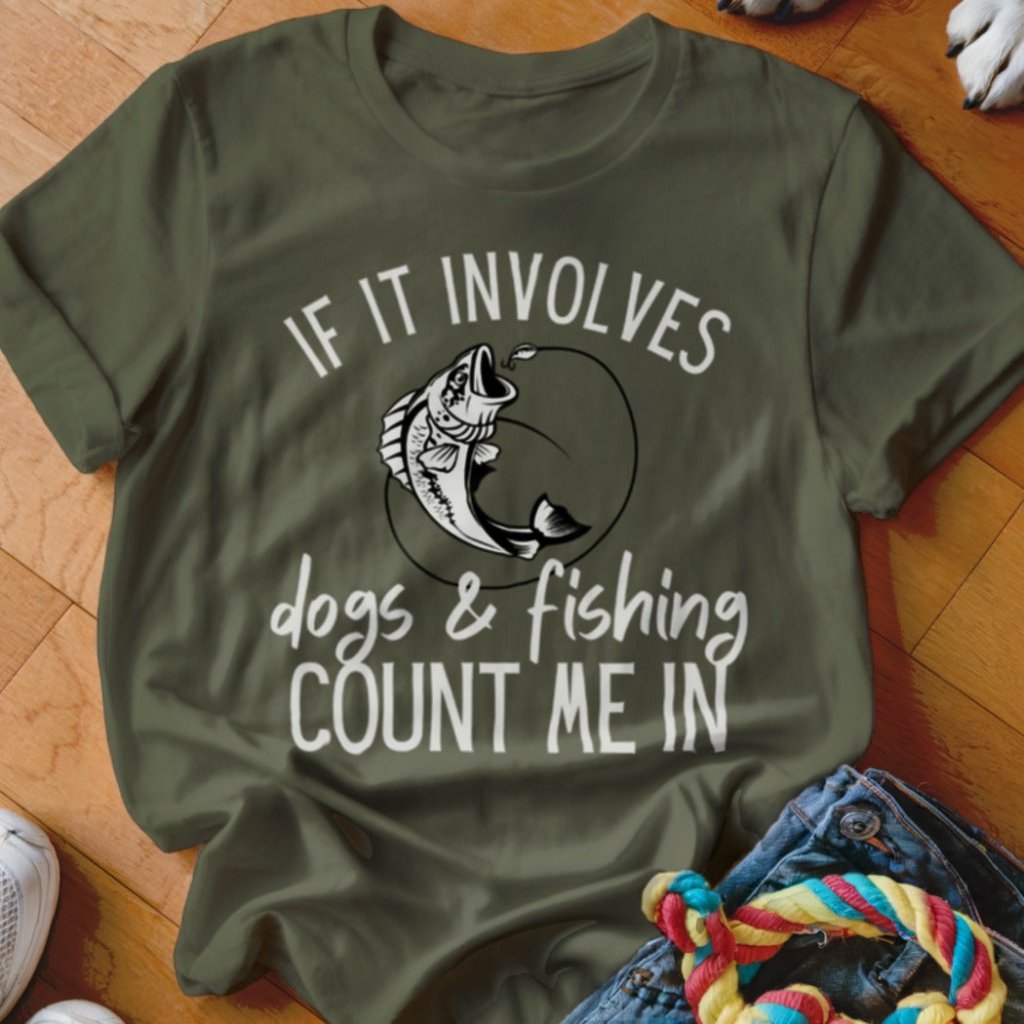 Dogs & Fishing Shirt - The Pawsitive Initiative