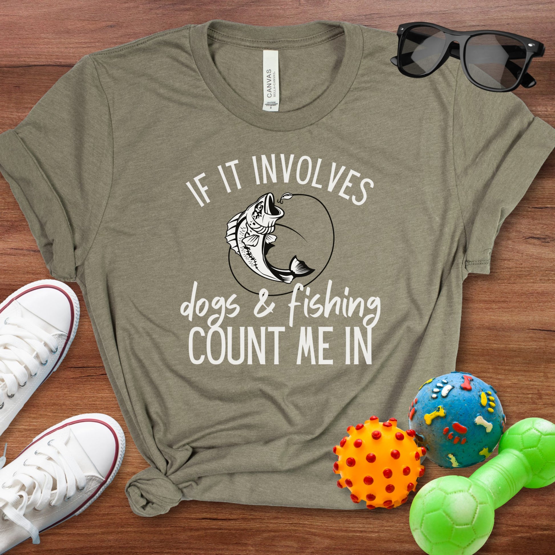 Dogs & Fishing Shirt - The Pawsitive Initiative