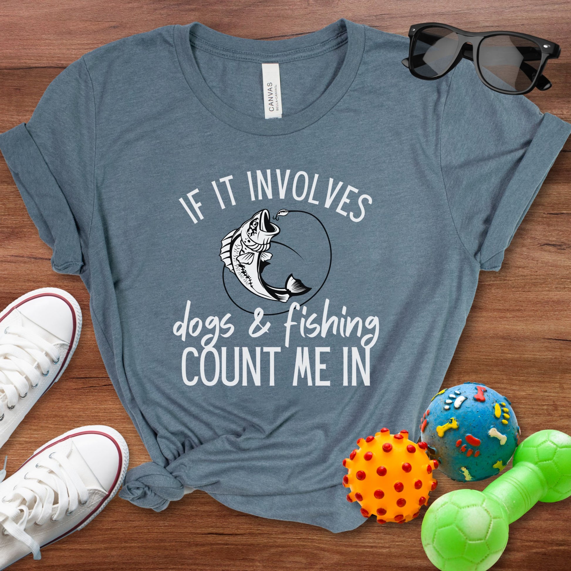 Dogs & Fishing Shirt - The Pawsitive Initiative