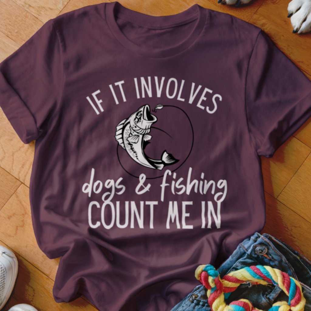 Dogs & Fishing Shirt - The Pawsitive Initiative