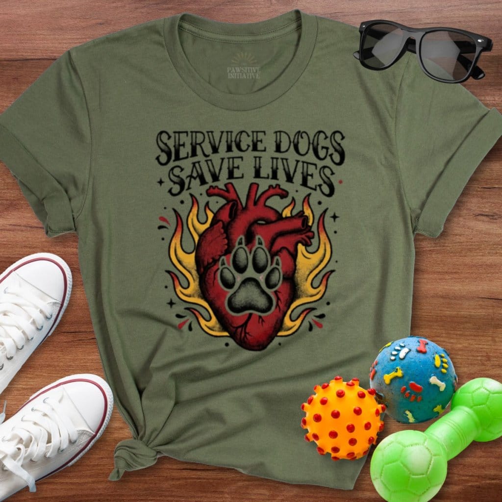 Dogs Save Lives Shirt - The Pawsitive Initiative