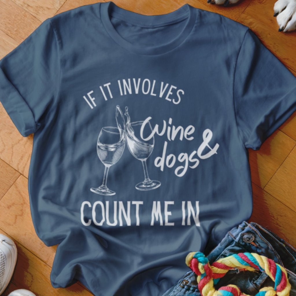 Dogs & Wine Shirt - The Pawsitive Initiative