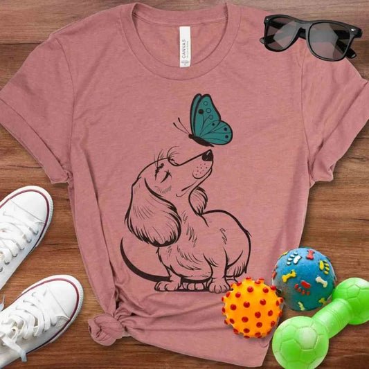 Doxie Butterfly Kisses Shirt - The Pawsitive Initiative