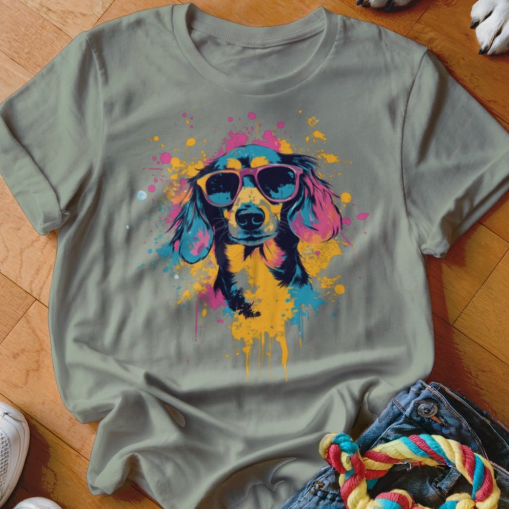 Doxie Color Splash Shirt - The Pawsitive Initiative