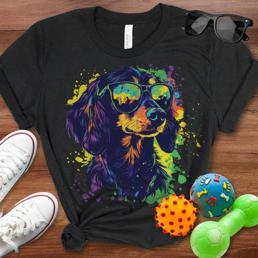 Doxie Color Splash Shirt - The Pawsitive Initiative