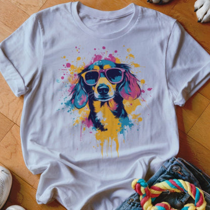 Doxie Color Splash Shirt - The Pawsitive Initiative