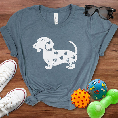 Doxie Hearts Shirt - The Pawsitive Initiative