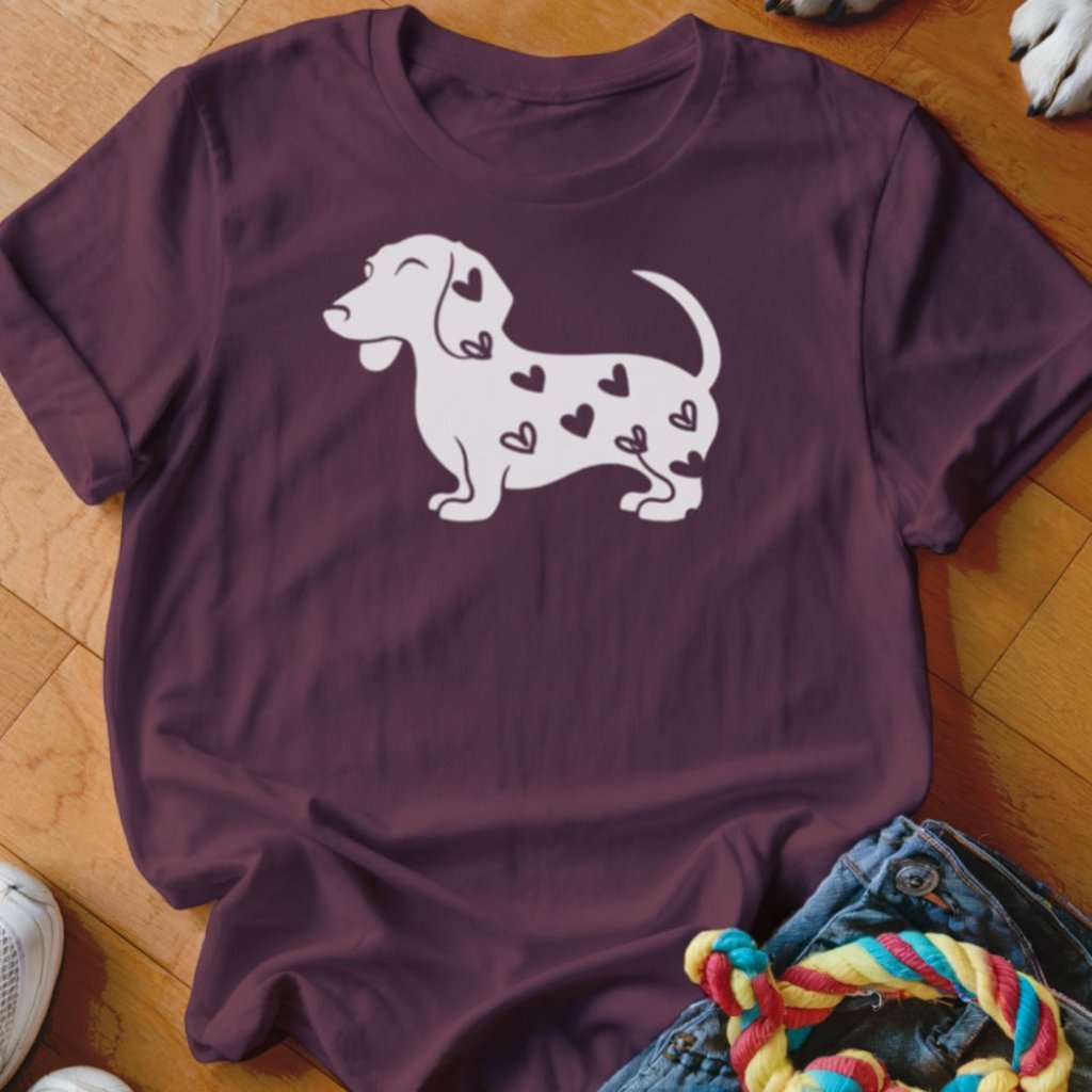 Doxie Hearts Shirt - The Pawsitive Initiative