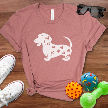 Doxie Hearts Shirt - The Pawsitive Initiative