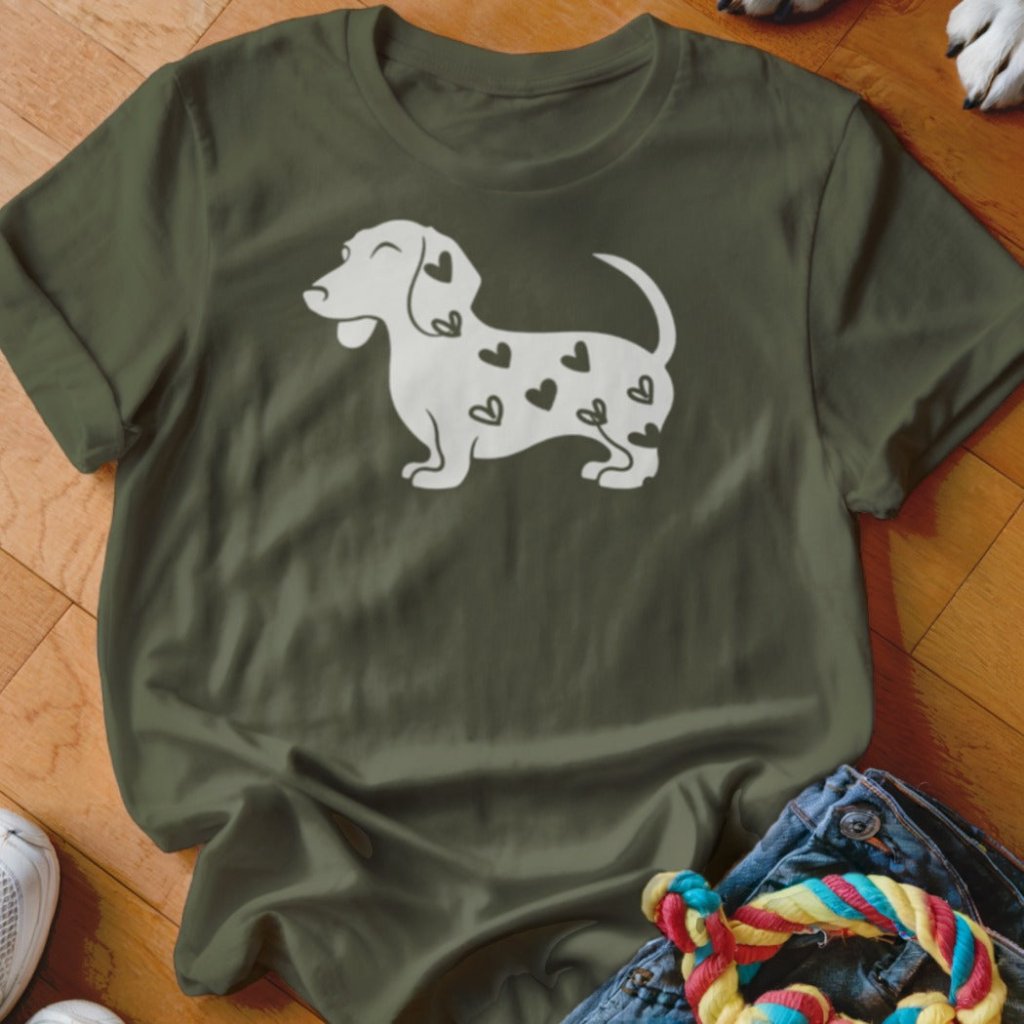 Doxie Hearts Shirt - The Pawsitive Initiative