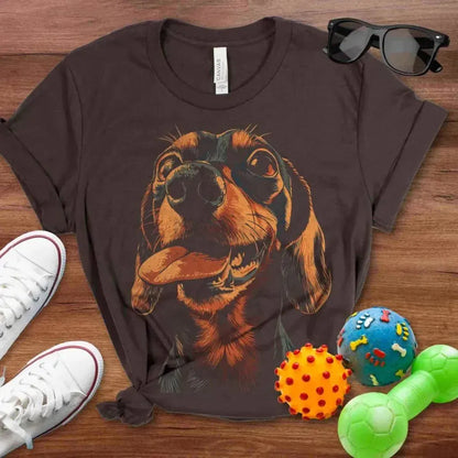 Doxie Tongue Out Shirt - The Pawsitive Initiative