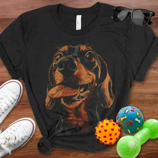 Doxie Tongue Out Shirt - The Pawsitive Initiative