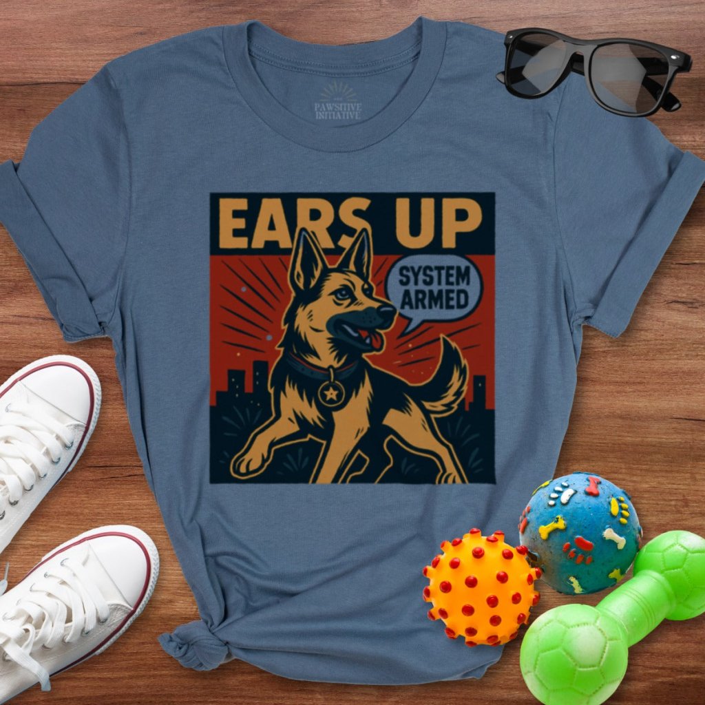 Ears Up Comic Shirt - The Pawsitive Initiative