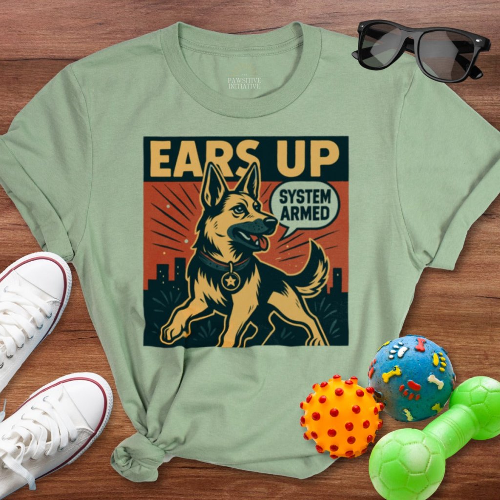 Ears Up Comic Shirt - The Pawsitive Initiative