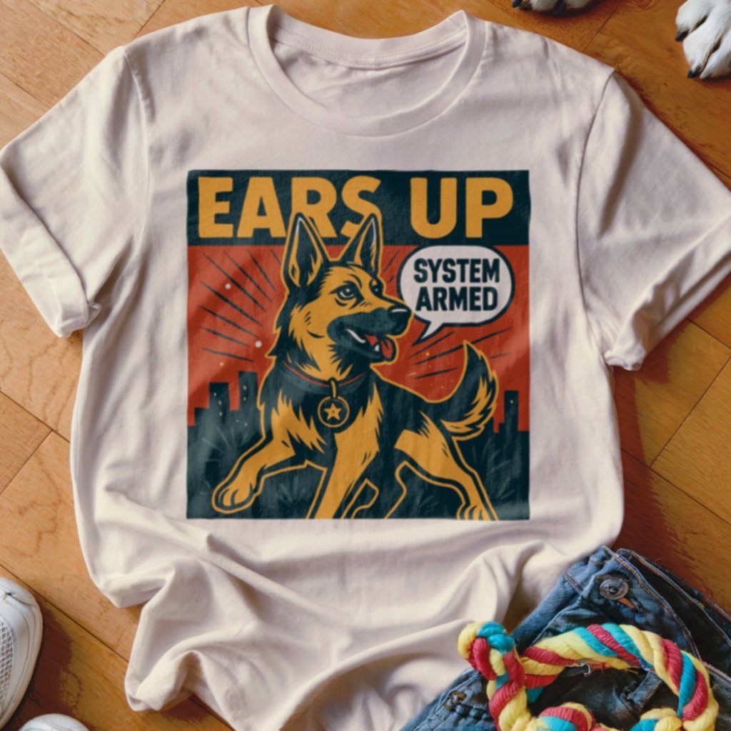 Ears Up Comic Shirt - The Pawsitive Initiative