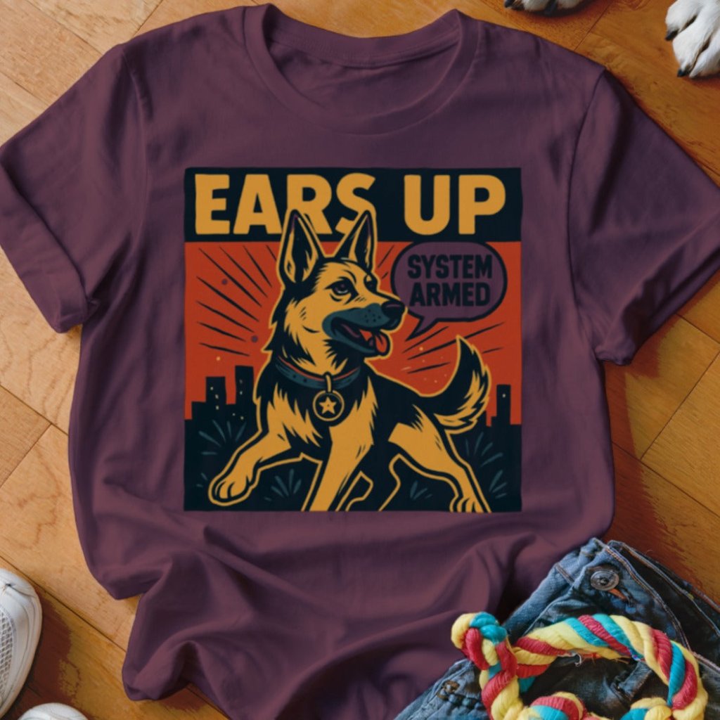 Ears Up Comic Shirt - The Pawsitive Initiative