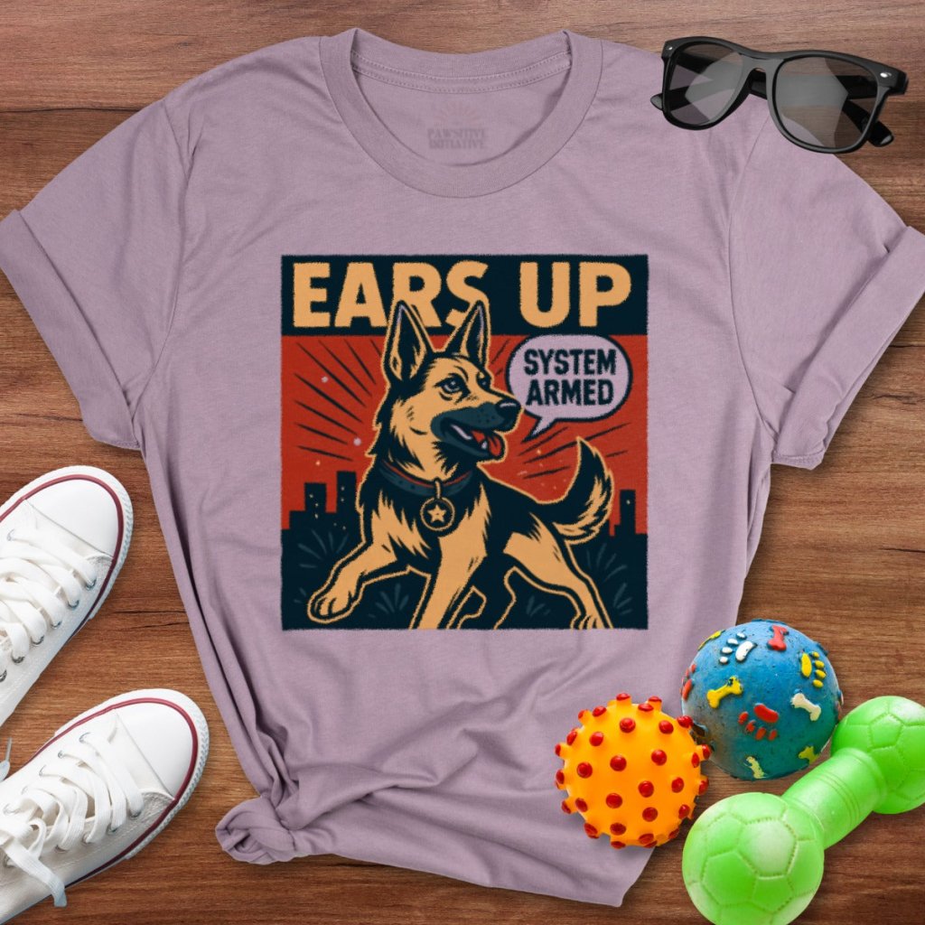 Ears Up Comic Shirt - The Pawsitive Initiative