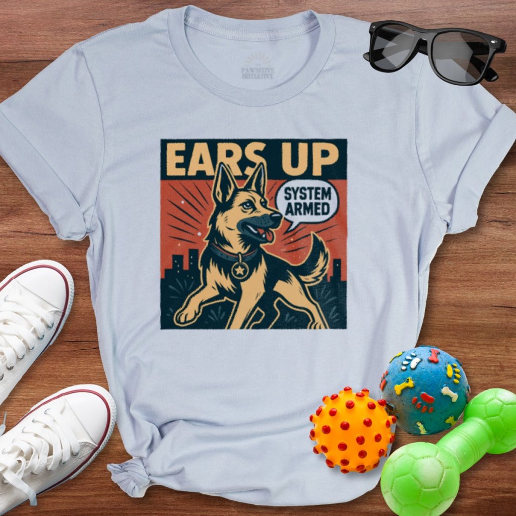 Ears Up Comic Shirt - The Pawsitive Initiative