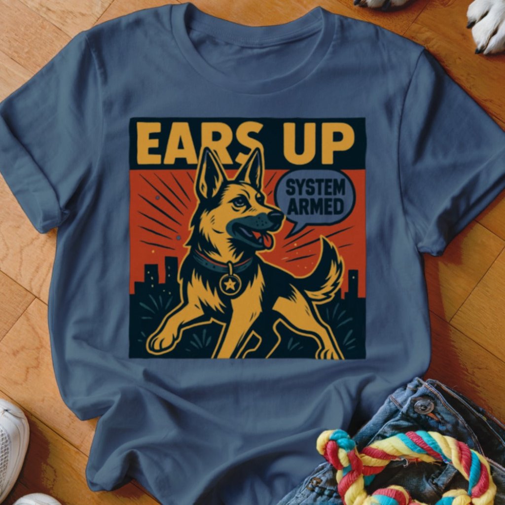 Ears Up Comic Shirt - The Pawsitive Initiative
