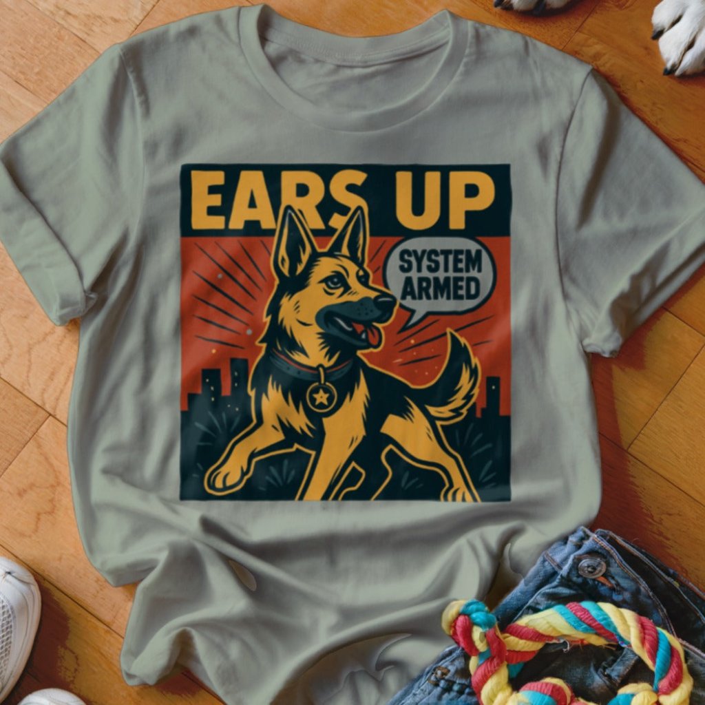 Ears Up Comic Shirt - The Pawsitive Initiative