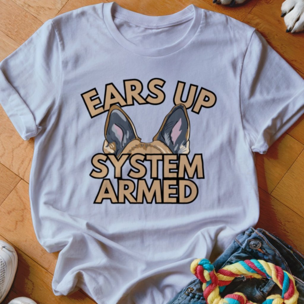 Ears Up GSD Color Shirt - The Pawsitive Initiative