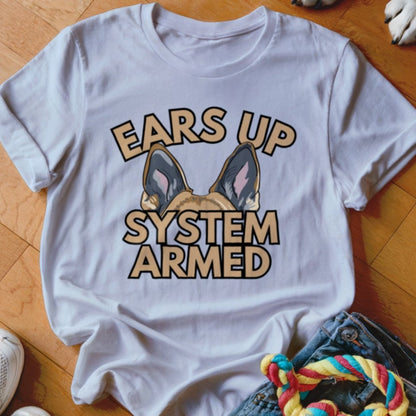 Ears Up GSD Color Shirt - The Pawsitive Initiative