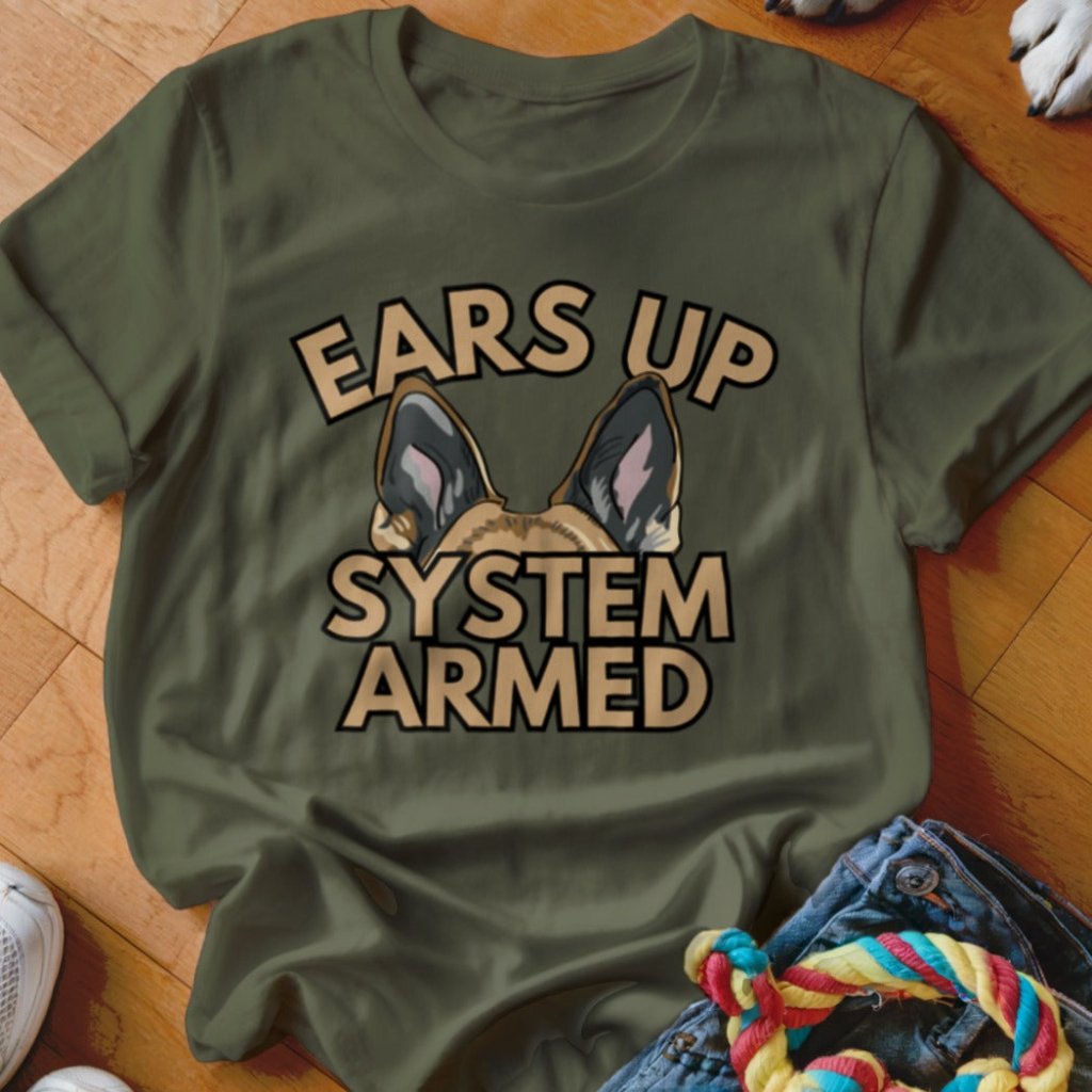 Ears Up GSD Color Shirt - The Pawsitive Initiative